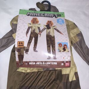 Disguise Boys' Minecraft Husk Jack-O-Lantern Hooded Jumpsuit Classic Costume - L